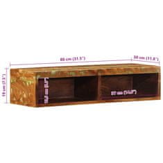 Vidaxl Stenska TV omarica 80x30x19 cm trden predelan les