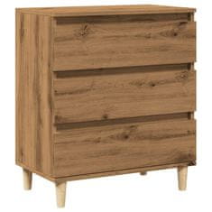 Vidaxl Sideboard artisian hrast 60x35x70 cm konstruiran les