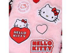 Hello Kitty svetlo roza termofor z mehko prevleko, krznen, velik, naravni kavč 1,75 l 