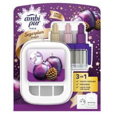 Ambi Pur 3Volution električni osvežilec in Sugarplum polnilo, 20 ml