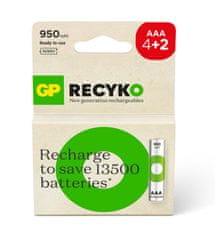 GP Batteries Recyko AAA polnilna baterija 950mAh 1.2V LSD Ni-MH 6 kom