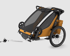 Thule Chariot Sport 2 Double prikolica za kolesa, naravno zlata