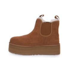 Ugg Australia Škornji rjava 40 EU Neumel Platform Chelsea Chestnut