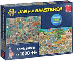 Jumbo Puzzle JvH Music Store &amp; Holiday Jitters 2x1000 kosov