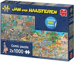 Jumbo Puzzle JvH Music Store &amp; Holiday Jitters 2x1000 kosov