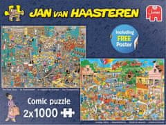 Jumbo Puzzle JvH Music Store &amp; Holiday Jitters 2x1000 kosov