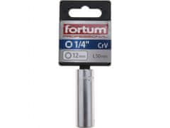 Fortum Vtičnica podaljšana 1/4", 12mm, L 50mm