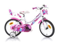 Dino bikes 166 RSN FAIRY Bela, roza tisk 16" 2022