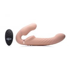 Strap U Vibracijski strap on dildo brez pasu Swirl