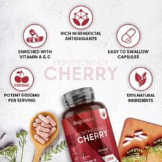 LocoNatura Montmorency Cherry naravni melatonin proti nespečnosti (180 kapsul)