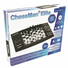 Miramarket Namizna igra Chessman Elite Lexibook CG1300 Črn/Bel (Portugués, Francés, Inglés, Español, Italiano) (1 Kosi)