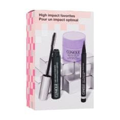 Clinique High Impact Odtenek 01 black Set maskara High Impact 7 ml + črtalo za oči High Impact Eyeliner Liquide 0,34 g Black + balzam za odstranjevanje ličil Take The Day Off Cleansing Balm 15 ml