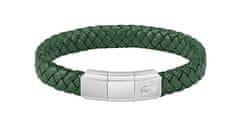 Lacoste Zelena usnjena zapestnica Rokel 2040284