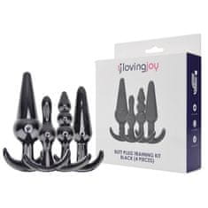 Loving Joy KOMPLET ANALNIH ČEPOV Loving Joy Training Kit Black