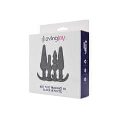 Loving Joy KOMPLET ANALNIH ČEPOV Loving Joy Training Kit Black