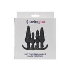 Loving Joy KOMPLET ANALNIH ČEPOV Loving Joy Training Kit Black