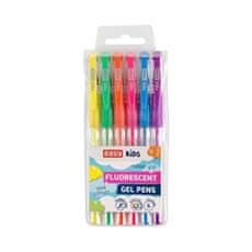 EASY Kids FLUO Komplet neonskih gel pisal, 6 barv