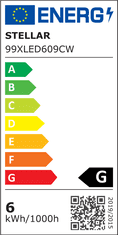 Stellar vgradni LED panel IP40 6W 6500K