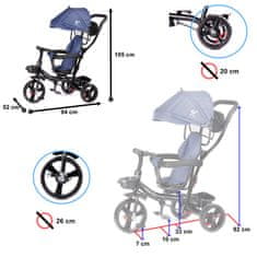 slomart Trike Fix Lite tricikel mornarsko modra