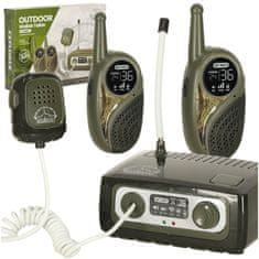 slomart Walkie Talkie Walkie Talkie set s PBX za otroke khaki