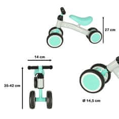 slomart Trike Fix Drobna štirikolesna kolesa za tek čez mejo