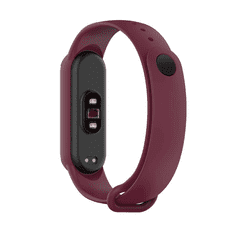 Pašček za uro Xiaomi Mi Band 5, Xiaomi Mi Band 6, Xiaomi Mi Band 7 - bordo rdeč