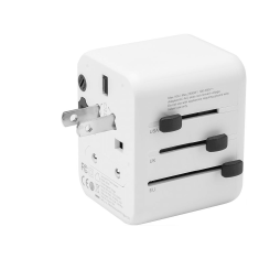 Univerzalni hišni adapter 220V + 1x USB 2.1A in Type C vhod (12W polnjenje) - SVETOVNI HIŠNI POLNILEC - ADAPTER / PRETVORNIK