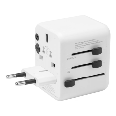 Univerzalni hišni adapter 220V + 1x USB 2.1A in Type C vhod (12W polnjenje) - SVETOVNI HIŠNI POLNILEC - ADAPTER / PRETVORNIK