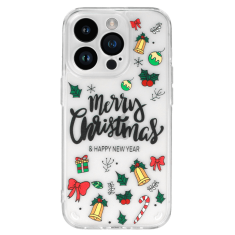 Onasi Clear Case Christmas za iPhone 13 - prozoren