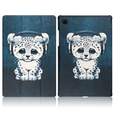 Style torbica za Samsung Galaxy Tab A9 - tiger - zelena