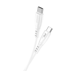 X73 podatkovni kabel (Quick Charge) 3,0A 60W Type C na Type C 1m bel