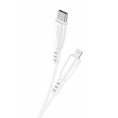 X75 podatkovni kabel (Quick Charge) 3.0A 15W Lightning na Type C 1m bel