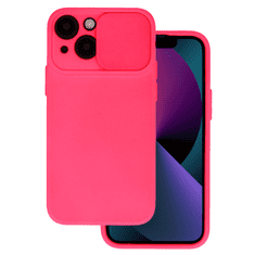 Onasi Lens Cover silikonski ovitek zaščita za iPhone 15 Pro - pink