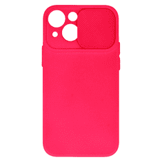 Onasi Lens Cover silikonski ovitek zaščita za iPhone 15 Pro - pink