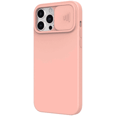 Onasi Lens Cover silikonski ovitek zaščita za iPhone 15 Pro Max - roza