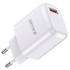 Adapter A77 hišni polnilec 3.0A Quick Charge 22,5W vhod USB A s kablom Micro USB - (EU Blister) bel