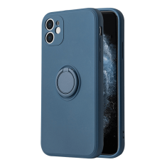 Onasi Silikonski ovitek Liquid Ring za iPhone 13 6.1 - modra