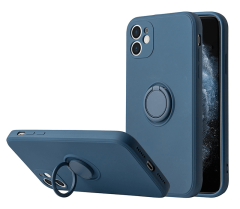 Onasi Silikonski ovitek Liquid Ring za iPhone 13 6.1 - modra