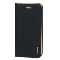 Havana Premium preklopna torbica Samsung Galaxy A35 - modra z zlatim robom