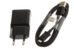 Polnilec EP-TA200EBE 15W s kablom MicroUSB ECB-DU4EBE 1,5m - črn