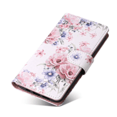 Onasi Preklopna torbica Wallet denarnica Fancy Diary Xiaomi Redmi Note 13 Pro 5G - Flower bela