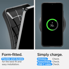 Spigen Liquid Air silikonski ovitek za Samsung Galaxy S24 5G črn
