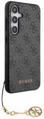 Guess GUHCS24MGF4GGR ovitek za Samsung Galaxy S24 Plus 5G - siv z obeskom