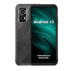 AGM Odporni pametni telefon H6 4G 8+8GB/256GB DS Android 13, Kamera 50MP dual AI - črn