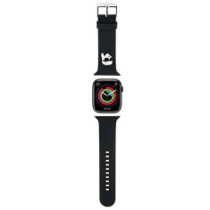 Silikonski pašček za uro za Apple Watch 42 / 44 / 45 / 49 mm - Karls Head - črn - KLAWLSLKP