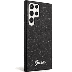 Guess GUHCS24LHGGSHK ovitek za Samsung Galaxy S24 Ultra 5G - črn z bleščicami