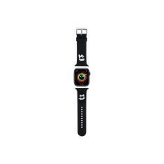 Silikonski pašček za uro za Apple Watch 38 / 40 / 41 mm - Heads - črn - KLAWMSLKCNK