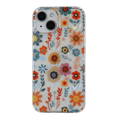 Onasi Silikonski ovitek Hippie Flower za Samsung Galaxy A55 - oranžen