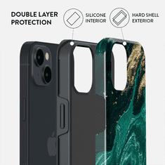 Burga Silionski ovitek Tough za iPhone 14 - - Emerald Pool