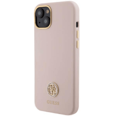 Guess GUHCP15SM4DGPP silikonski ovitek za iPhone 15 - roza